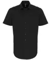 Camicia elasticizzata a maniche corte in popeline di cotone Premier