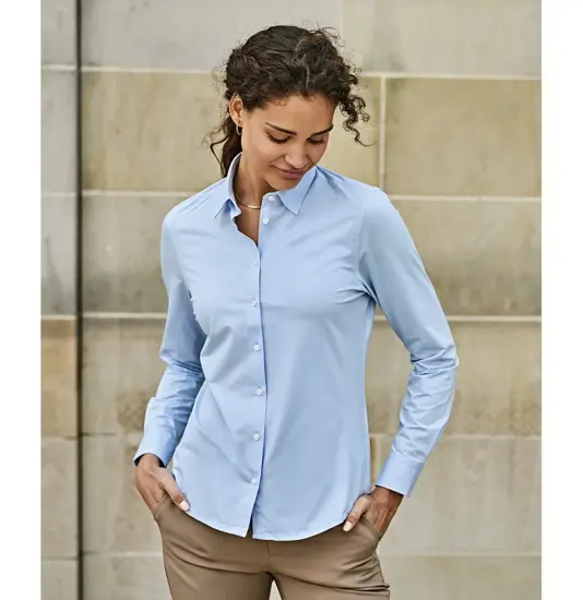 Camicia elasticizzata active da donna (4031) Tee Jays