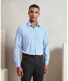 Camicia in cotone a maniche lunghe a microquadri (Gingham) Premier
