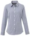 Camicia in cotone a maniche lunghe Microcheck (Vichy) donna Premier