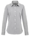 Camicia in cotone a maniche lunghe Microcheck (Vichy) donna Premier