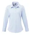 Camicia in cotone a maniche lunghe Microcheck (Vichy) donna Premier