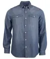 Camicia in denim a maniche lunghe da uomo Kariban