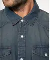 Camicia in denim a maniche lunghe da uomo Kariban