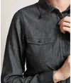 Camicia in denim donna con cuciture jeans Premier