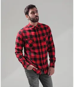 Camicia in flanella a quadri Build Your Brand
