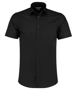 Camicia in popeline a maniche corte (tailored fit) Kustom Kit