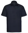 Camicia in popeline di policotone a maniche corte easycare Russell