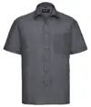 Camicia in popeline di policotone a maniche corte easycare Russell