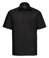 Camicia in popeline di policotone a maniche corte easycare Russell