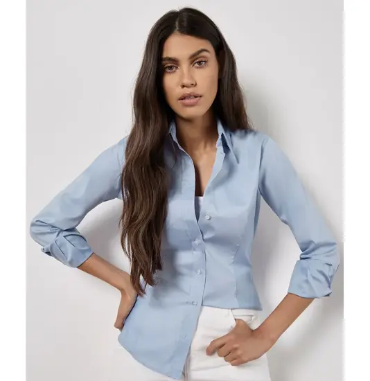 Camicia Oxford aziendale a maniche lunghe donna (taglio sciancrato) Kustom Kit
