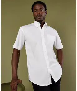 Camicia Oxford corporate a maniche corte (taglio classico) Kustom Kit