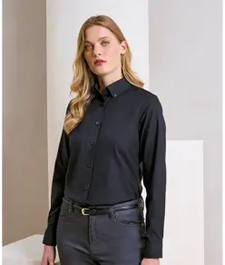 Camicia Oxford donna a maniche lunghe ‘Supreme’ Premier