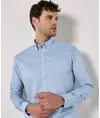 Camicia Oxford elasticizzata a maniche lunghe (slim fit) Kustom Kit