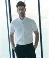 Camicia Oxford moderna a maniche corte Henbury