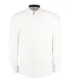 Camicia Oxford premium a contrasto a maniche lunghe (collo button-down, taglio sfiancato) Kustom Kit