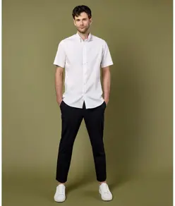 Camicia Oxford premium a maniche corte (taglio sartoriale) Kustom Kit