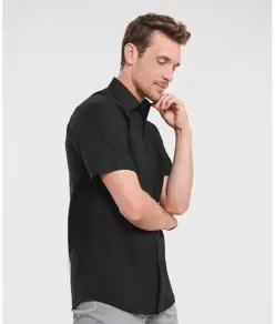 Camicia Oxford sartoriale a maniche corte easycare Russell