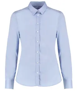 Camicia Oxford stretch donna a maniche lunghe (taglio sagomato) Kustom Kit