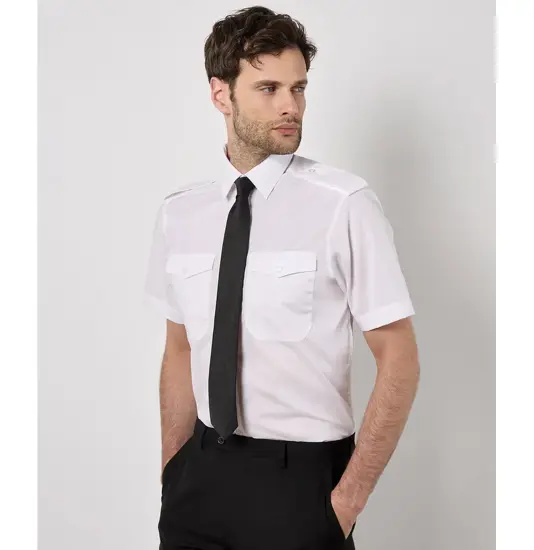 Camicia pilota a maniche corte (tailored fit) Kustom Kit
