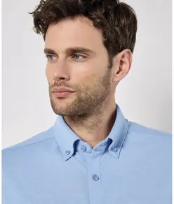 Camicia piqué a manica lunga Superwash® 60° (taglio sagomato) Kustom Kit