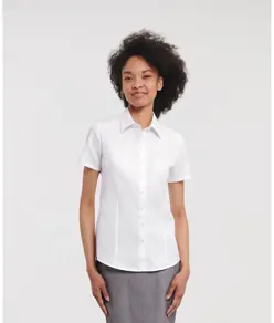 Camicia spigata donna a manica corta Russell
