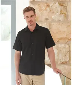 Camicia traspirante antibatterica a maniche corte Henbury