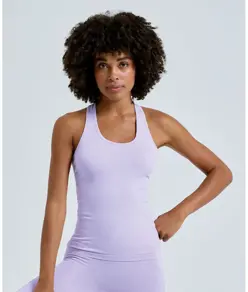 Canotta flessibile multi-sport donna senza cuciture ''3D fit'' riciclata TriDri® TriDri