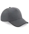 Cappellino 5 pannelli Authentic con visiera bordata Beechfield