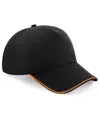 Cappellino 5 pannelli Authentic con visiera bordata Beechfield