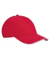Cappellino 5 pannelli EarthAware® classic in cotone biologico – visiera sandwich Beechfield