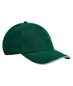 Cappellino 5 pannelli EarthAware® classic in cotone biologico – visiera sandwich Beechfield