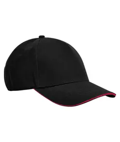 Cappellino 5 pannelli EarthAware® classic in cotone biologico – visiera sandwich Beechfield
