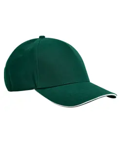 Cappellino 5 pannelli EarthAware® classic in cotone biologico – visiera sandwich Beechfield