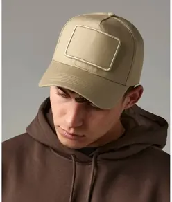 Cappellino a 5 pannelli con toppa rimovibile Beechfield