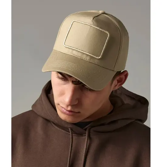 Cappellino a 5 pannelli con toppa rimovibile Beechfield