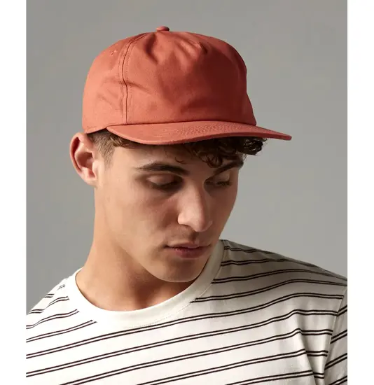 Cappellino a 5 pannelli destrutturato in cotone biologico Beechfield
