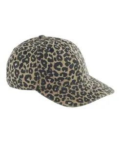 Cappellino a 6 pannelli con stampa leopardata Beechfield