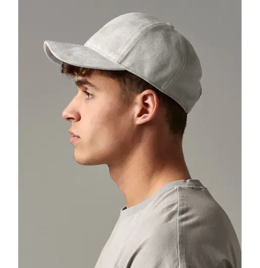 Cappellino a 6 pannelli in finto camoscio Beechfield