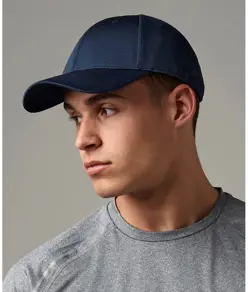 Cappellino a 6 pannelli in tessuto a rete traspirante Beechfield