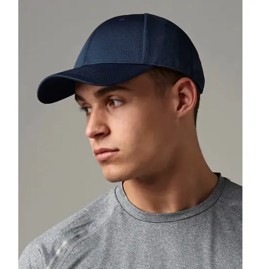 Cappellino a 6 pannelli in tessuto a rete traspirante Beechfield