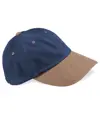 Cappellino a basso profilo in cotone pesante spazzolato Beechfield
