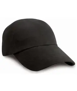 Cappellino a basso profilo in cotone pesante spazzolato Result Headwear