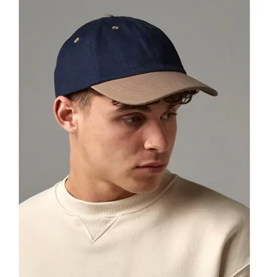Cappellino a basso profilo in cotone pesante spazzolato Beechfield