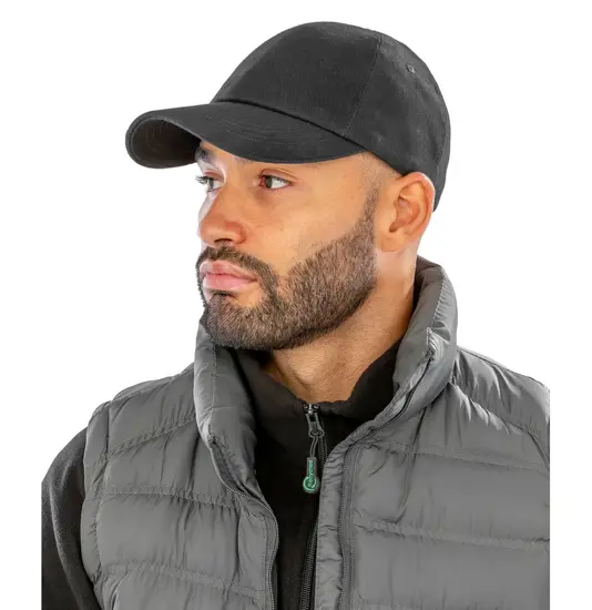 Cappellino a basso profilo in cotone pesante spazzolato Result Headwear