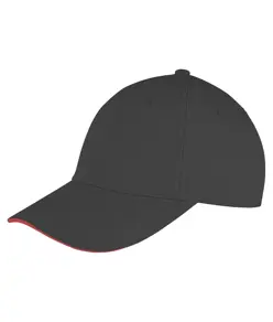 Cappellino a basso profilo Memphis in cotone spazzolato con visiera sandwich Result Headwear