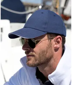 Cappellino a basso profilo Memphis in cotone spazzolato con visiera sandwich Result Headwear