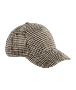 Cappellino a quadri in misto lana Beechfield