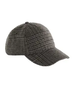 Cappellino a quadri in misto lana Beechfield