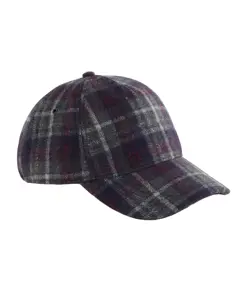 Cappellino a quadri in misto lana Beechfield